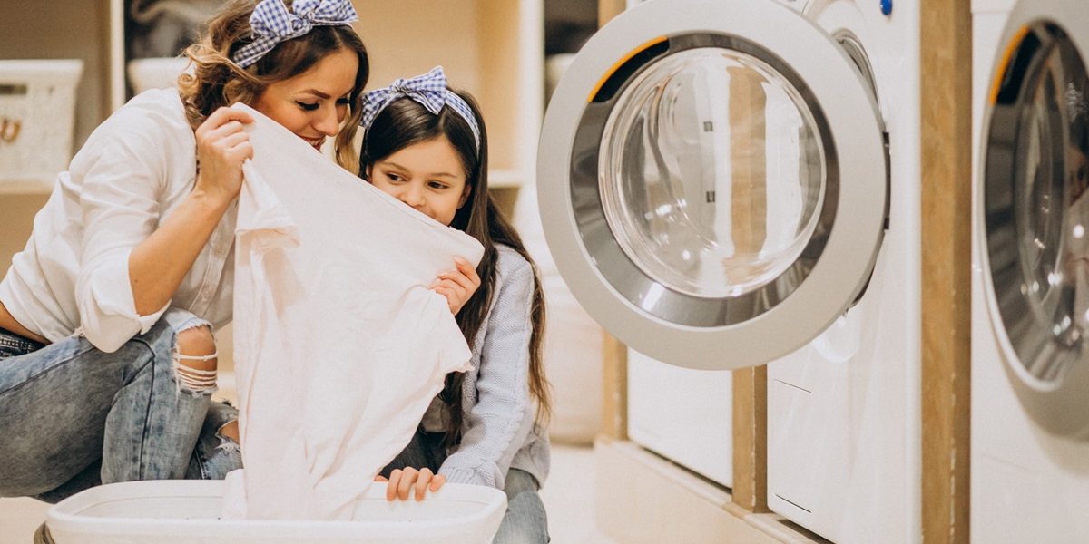 Front-Loading Washing Machine A modern front-loading washing machine with a clear door, showcasing its sleek design and capacity for large loads.